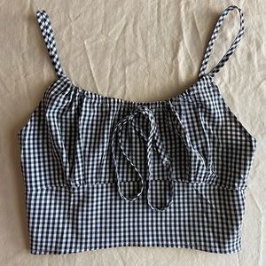 Gingham crop top